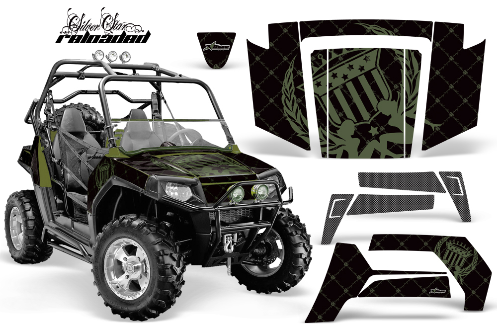 Polaris RZR 800 ARMY GREEN BLACKBG Reloaded